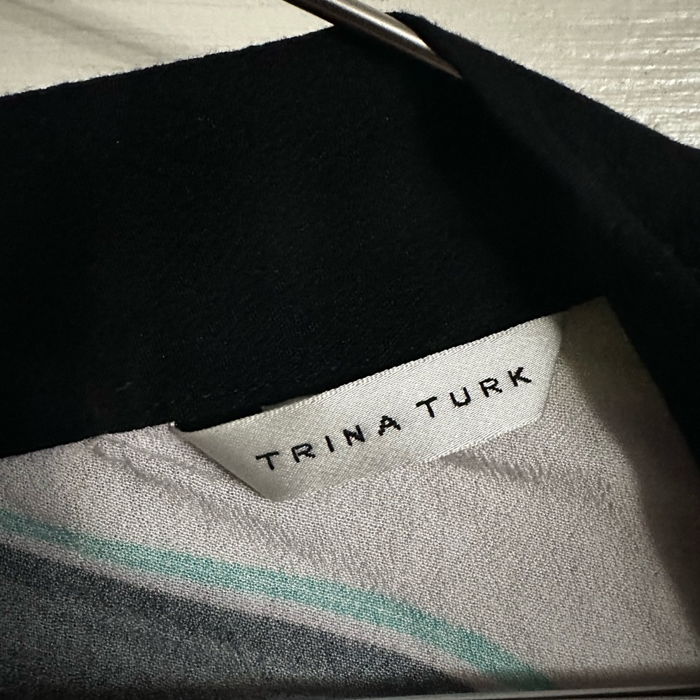 ☀️Trina Turk Swim & Spa Nazare Coverup Kimono w/ Fringe Women’s One-Size Swirl - Picture 5 of 5